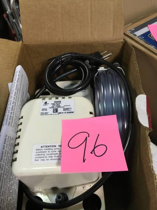 Franklin Electric 115-Volt 20 ft. Shutoff 130 HP GPH 25 15 ft. Condensate Pump Includes Check Valve and Safety Switch in good condition