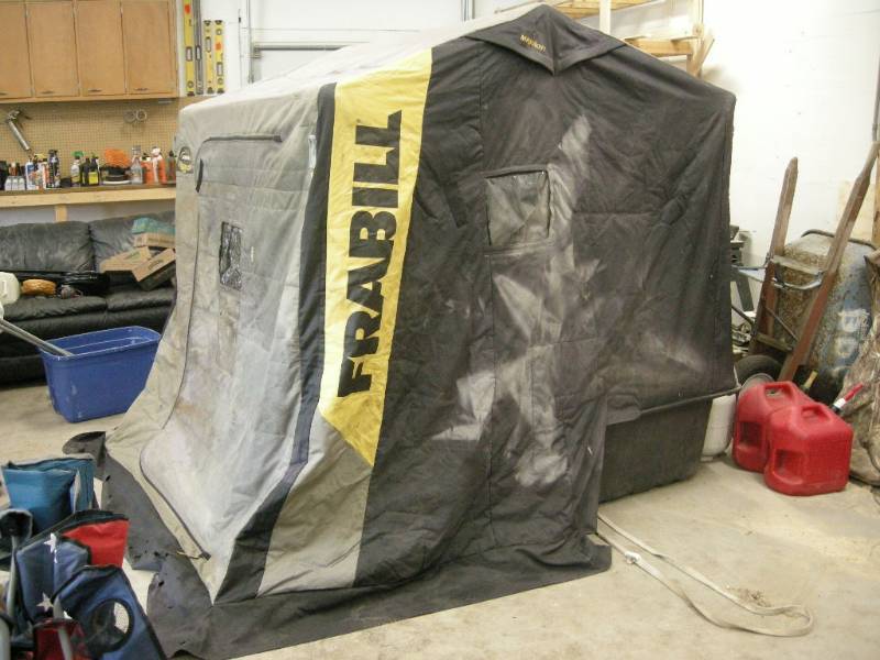 lot 103 image: Frabill Flip-Over Portable FishhouseShelter