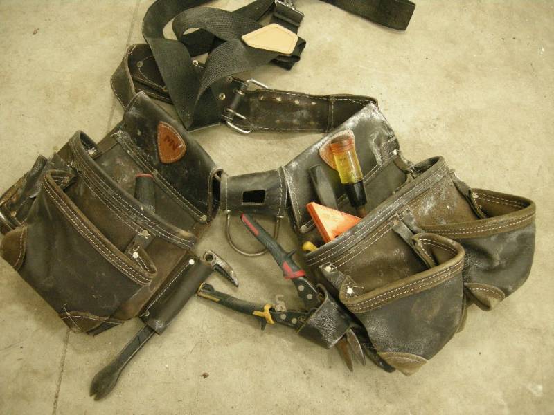 lot 177 image: McQuire, Nicholas Leather Tool Pouch with Tools