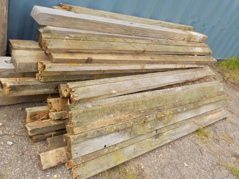 lot 53 image: Lot of Posts, Beams and Wood...