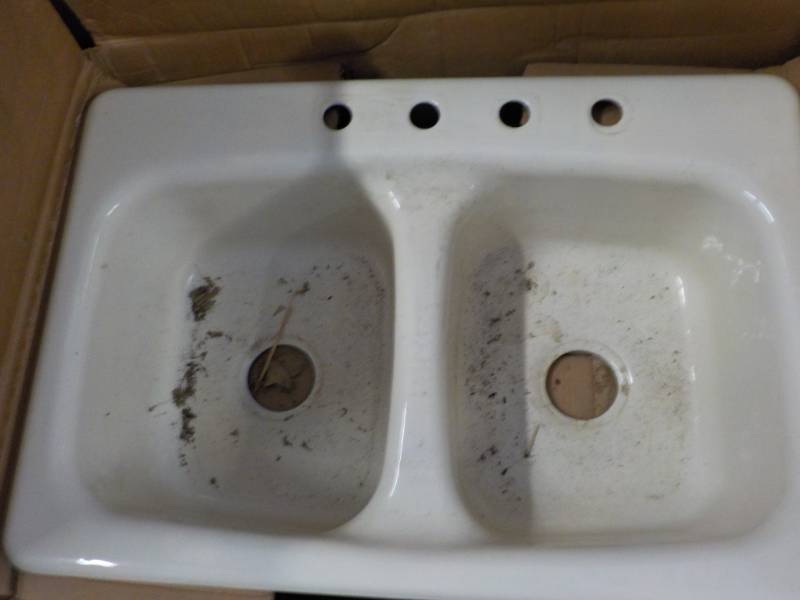 lot 61 image: Brookfield Self Rimming Sink needs...