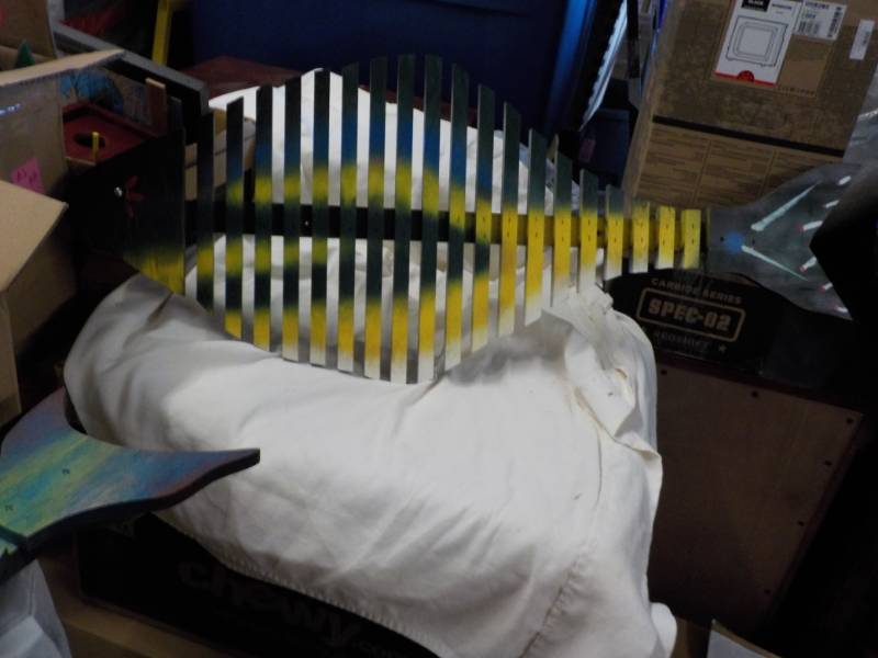 lot 73 image: Wood Fish 39 Long...