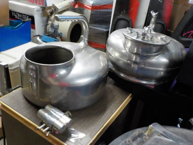 lot 78 image: 2 Stainless Steel Milking Machine...