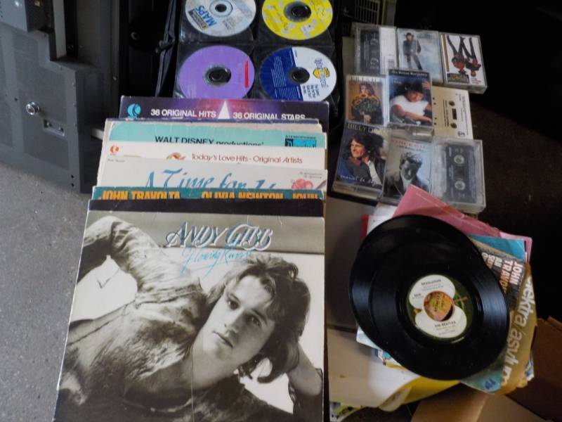 lot 93 image: Records, 45s, Cassettes and CDs...