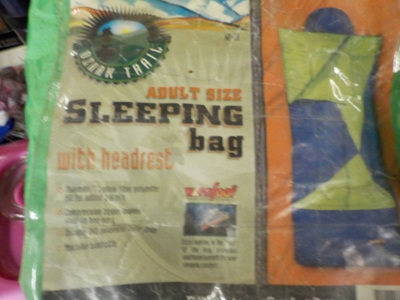 lot 123 image: Ozark Trail Sleeping Bag with Headr...