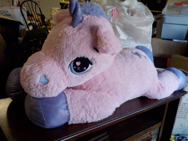 lot 151 image: Large Stuffed Unicorn...