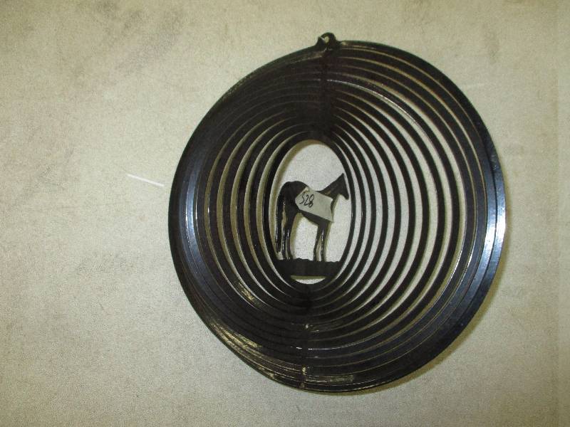 horse metal wind spinner