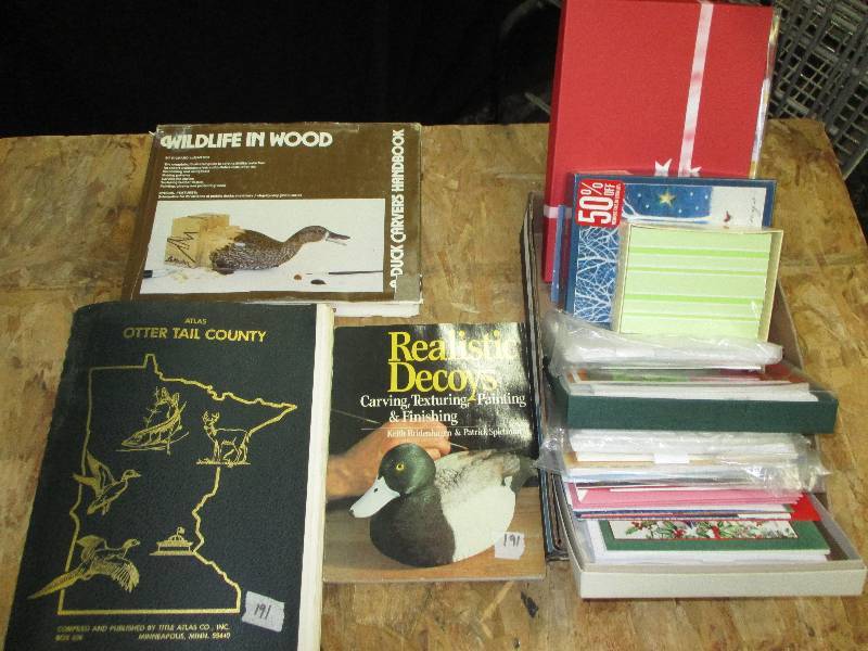 cards, books, atlas