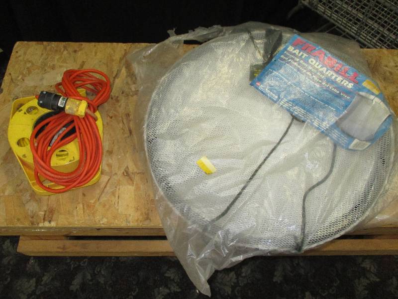 frabill new net bait holder, power cord,
