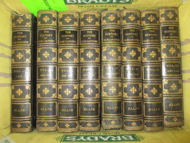 set volumes 1-8 history of our country by Ellis