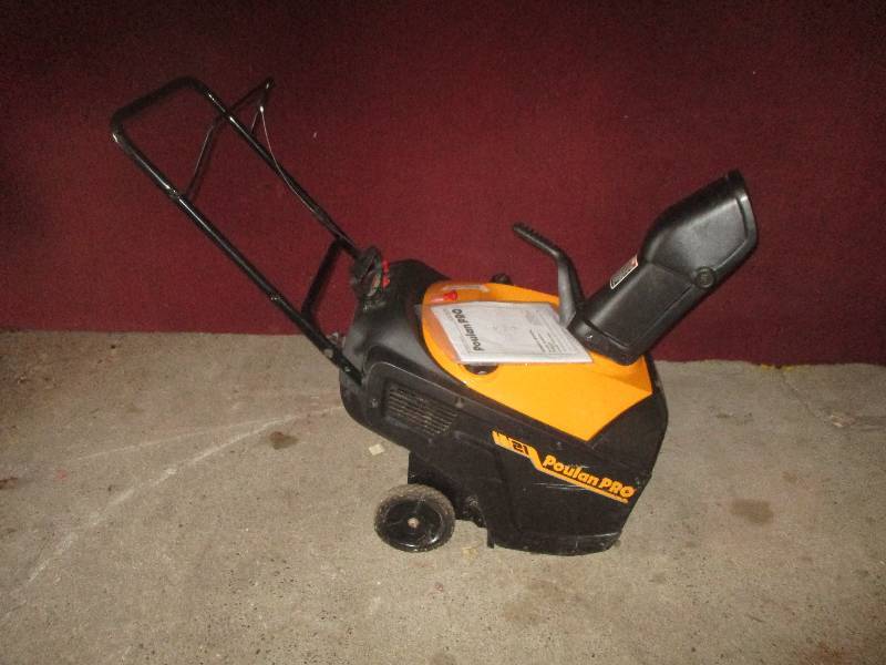 poulan pro 21 snow thrower