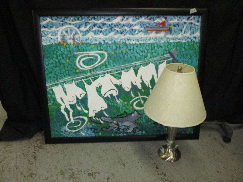 picture and lamp
