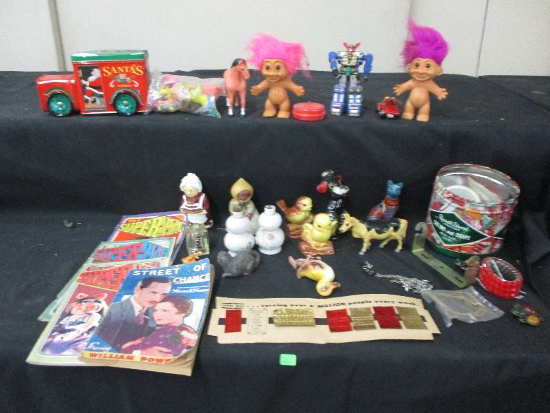 toys books, etc