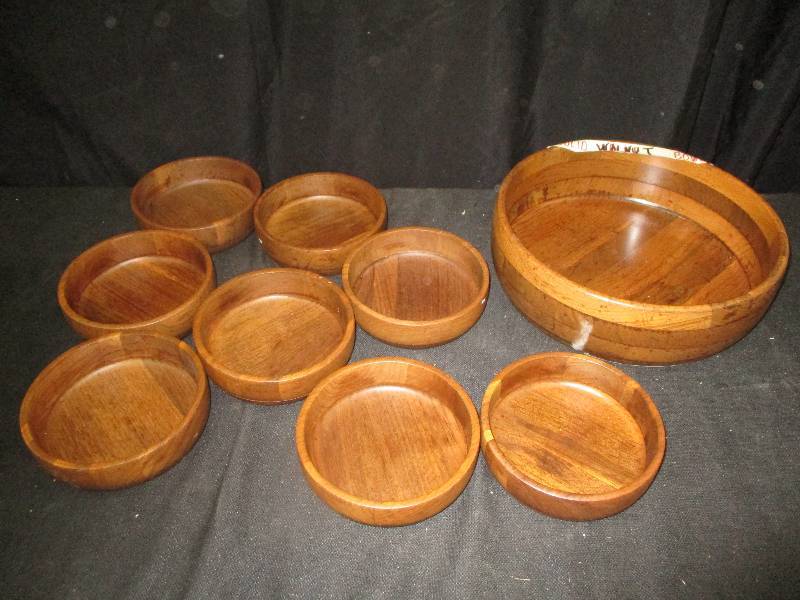 walnut bowl set