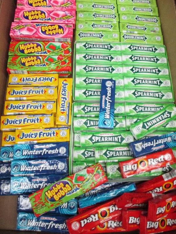 110 packs of gum