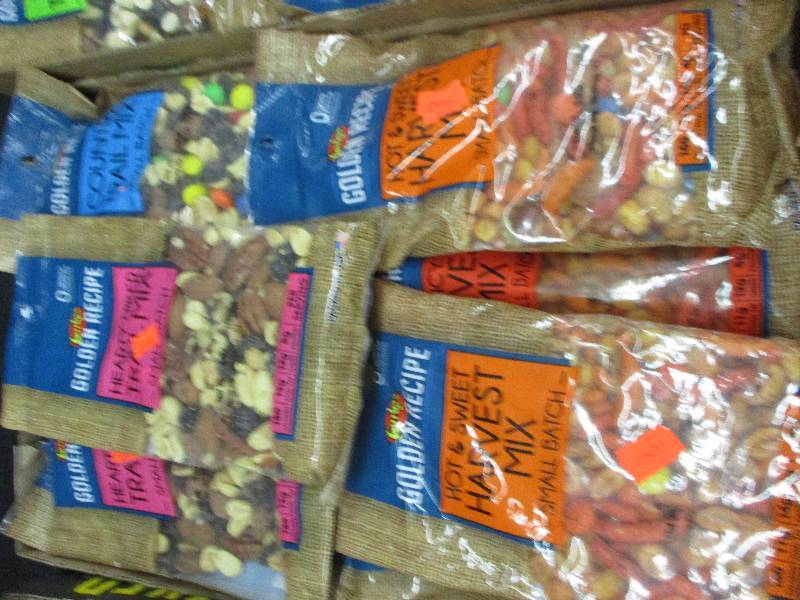 16 packs trail mix and peanuts