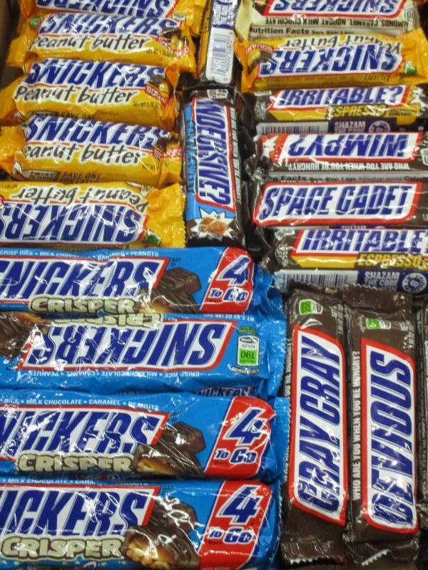45 snicker bars