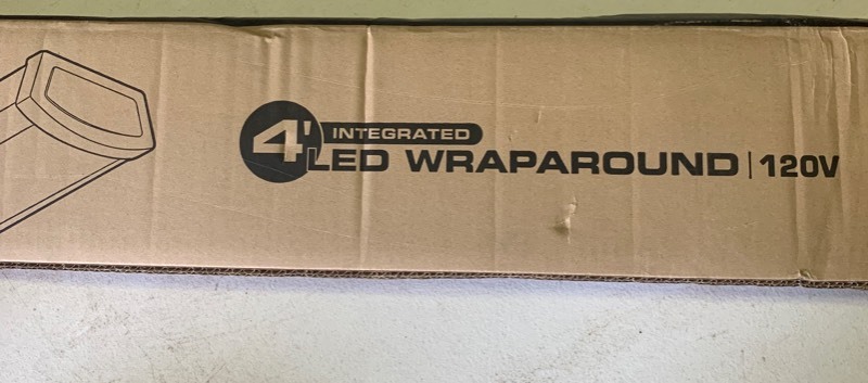 lot 29 image: 4 Integrated LED Wraparound 120V Wall or Ceiling Mount w frosted acrylic lens