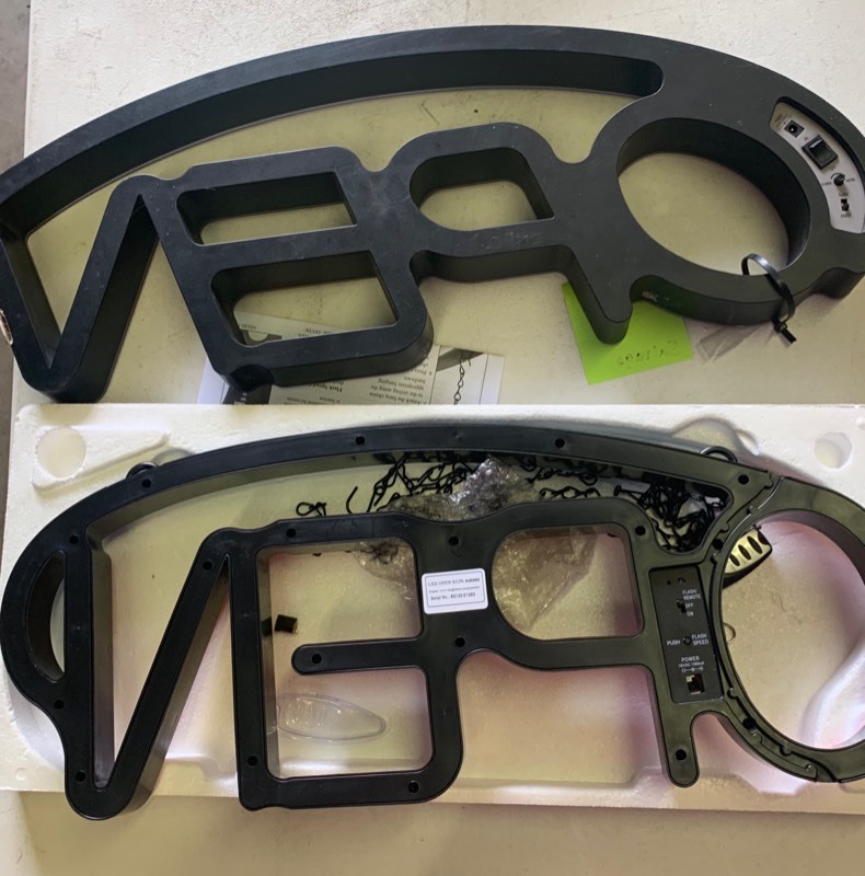lot 31 image: SALVAGE lot of 2- LED Open signs