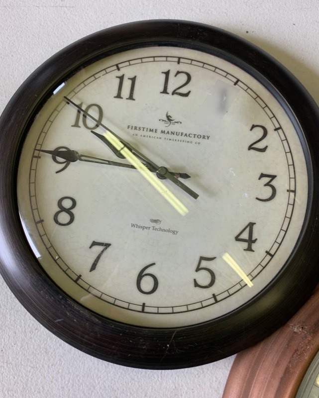 lot 60 image: Wall Clock lot- 3 clocks- Acurite, firstime manufactory, Quartz