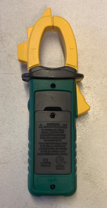 lot 97 image: Commercial Electric AC Clamp meter- missing test reads