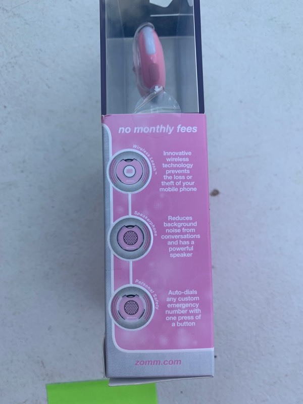 lot 8 image: ZOMM Alarmingly smart Wireless Leash- Pink- . Never Loose your Phone again
