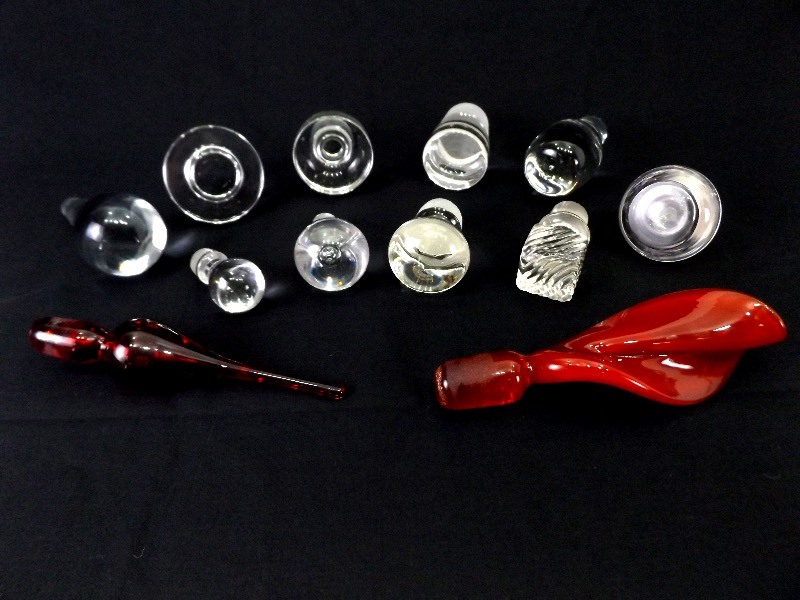 lot 41 image: Lot of Misc. Decanter Bottle Top Stoppers