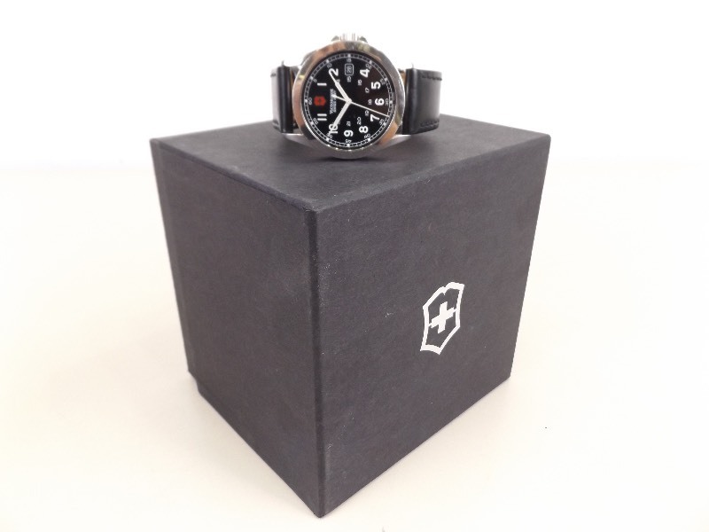 lot 57 image: Swiss Army Victorinox Sapphire Crystal Faced Infantry Watch
