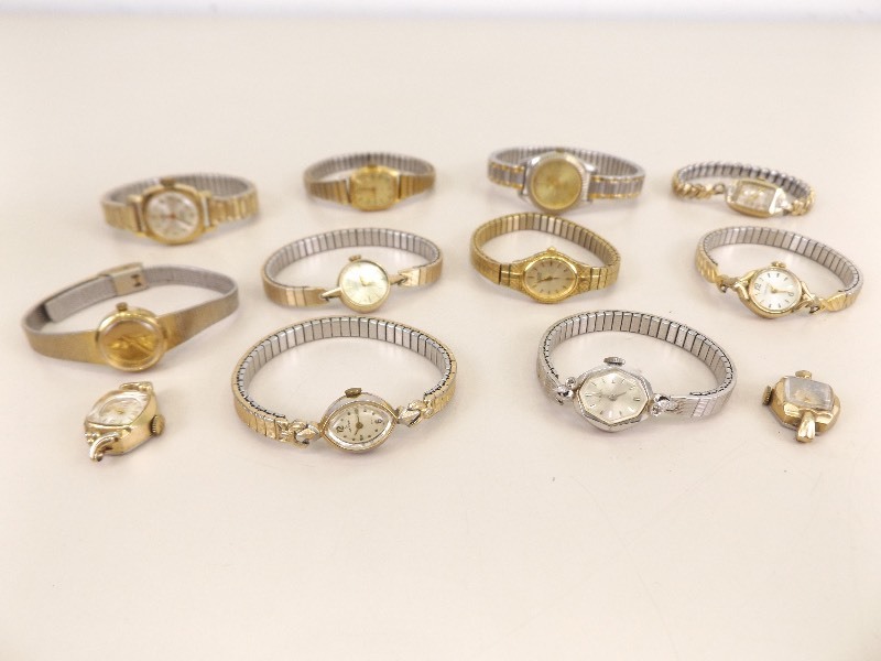 lot 58 image: Lot of Vintage Wind up etc. Gold Filled etc. Watches