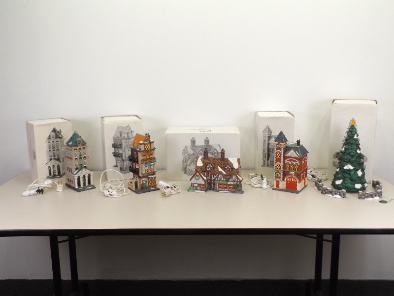 lot 74 image: 5 Department 56 Dickens Village Houses in Original Boxes