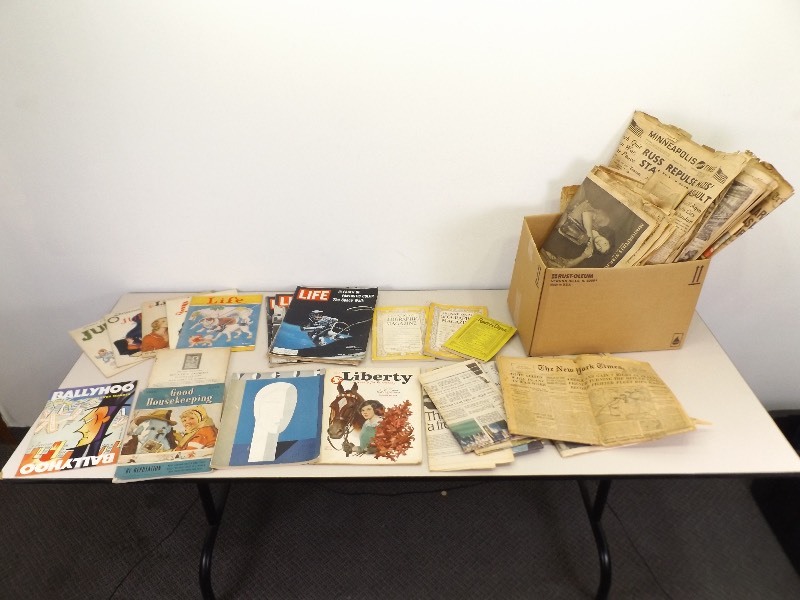 lot 82 image: Collection Of Antique and Vintage Magazines, Newspapers, etc.