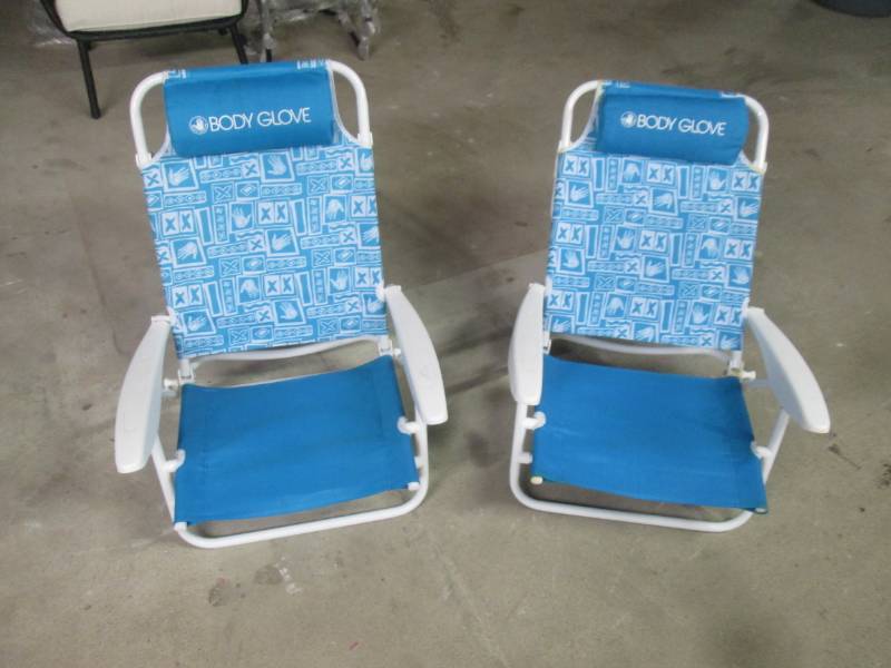 lot of 2 body glove chairs (1 handl...