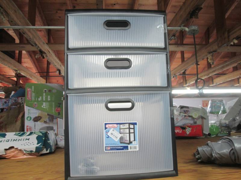 3 storage bins...