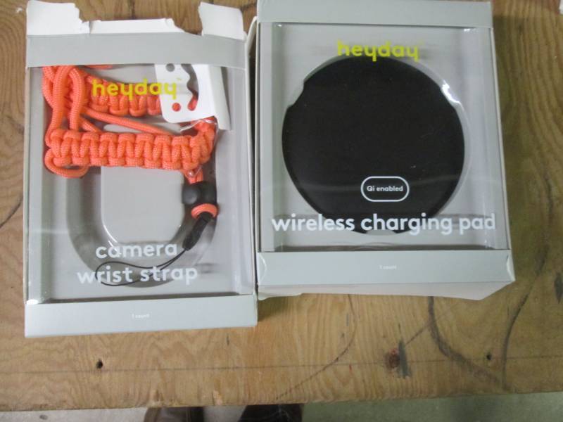 wireless charger and wrist strap...