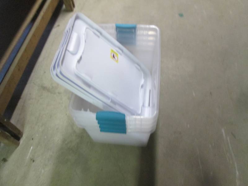 lot of 4 bin with covers...