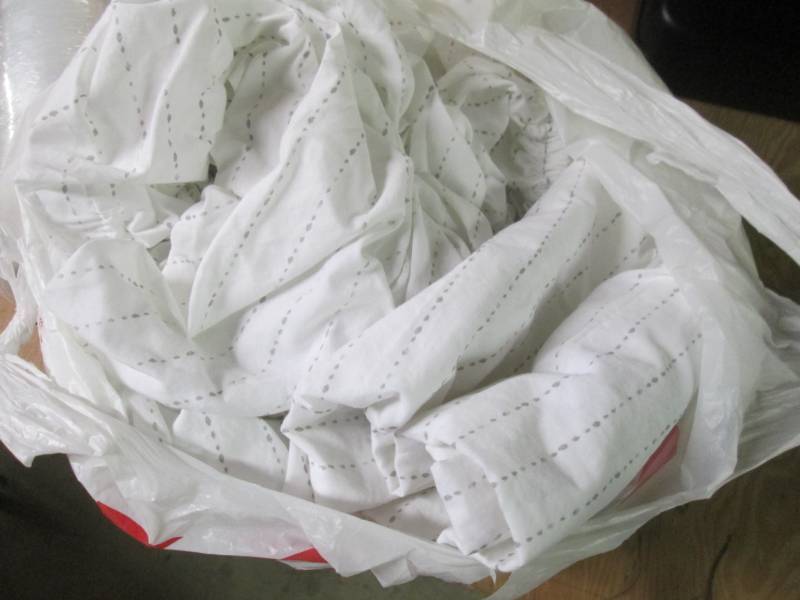 full size stripe bed sheet open pac...