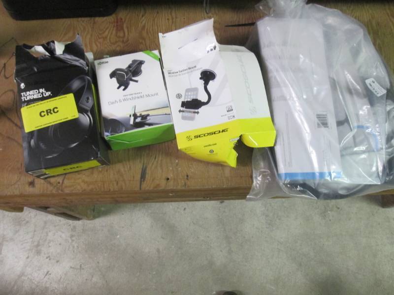 lot of cell pone stand , car shade,...