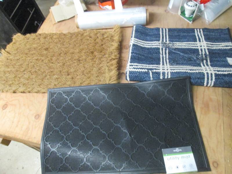 3 outdoor rugs damaged see picture...