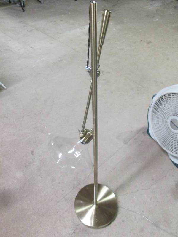 lamp with glass shade...