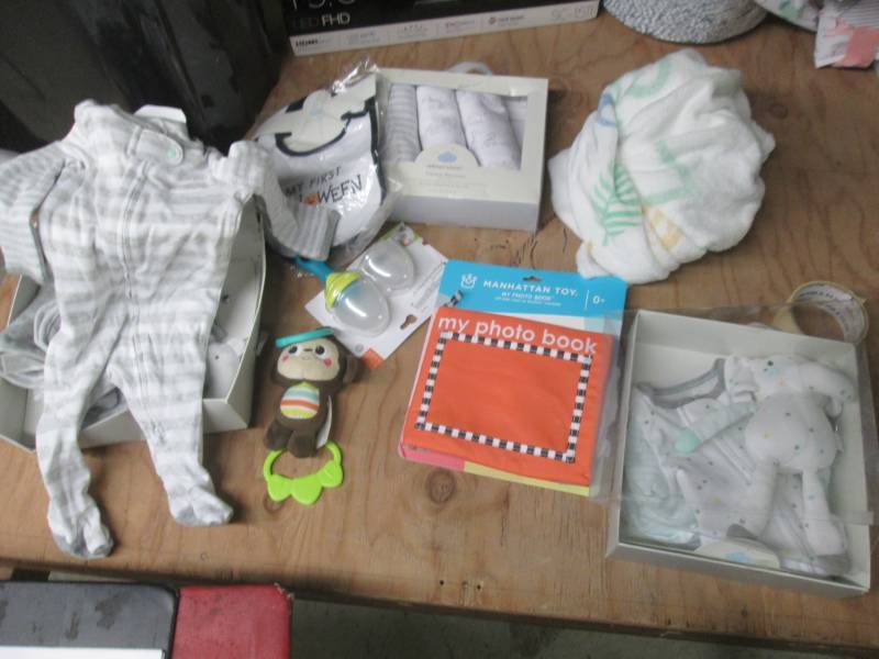 lot of baby items 0-3 months clothe...