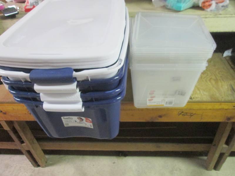 lot of storage lids slight damage...