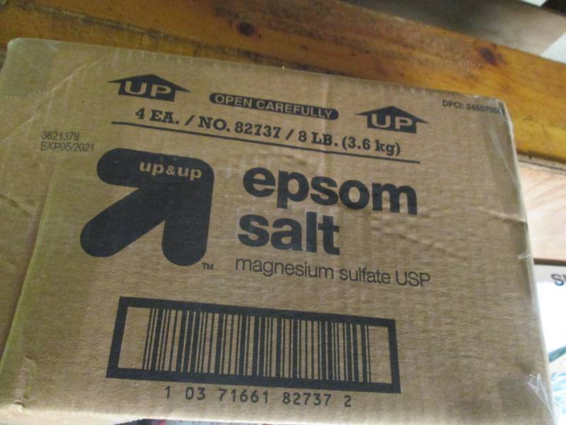 box of epsum salt ...