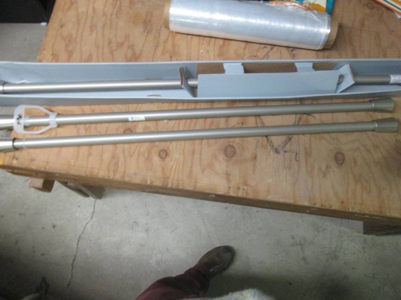 lot of 3 adjustable curtain rods...