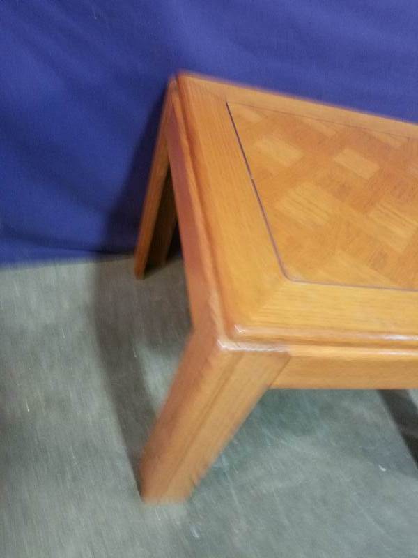 lot 20 image: Wooden End Tables