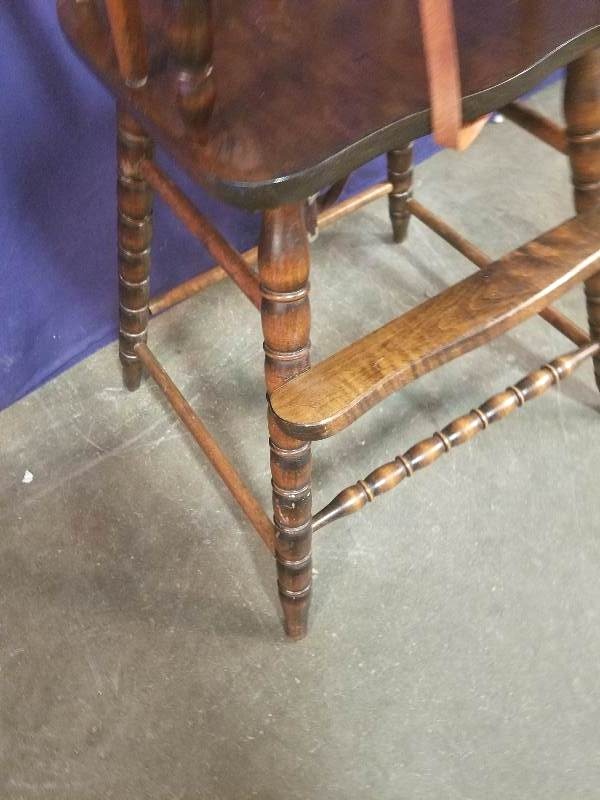 lot 32 image: Wooden Highchair