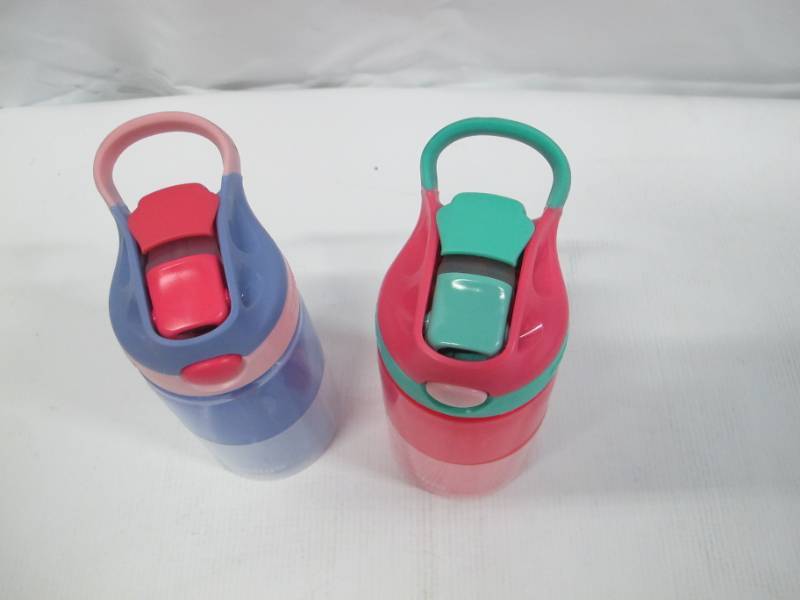 lot 20 image: Kids Contigo Water Bottle - Toddler Contigo Water Bottles with Autospout - Set of 2