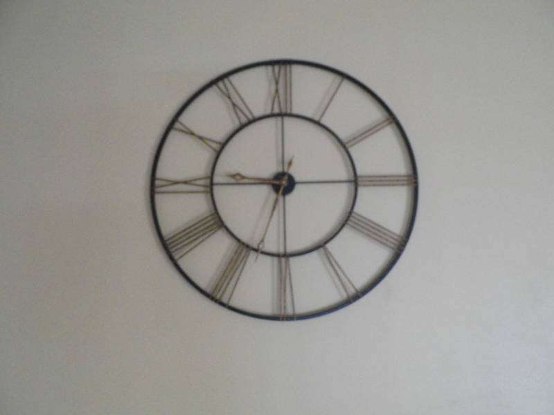Large Metal Clock