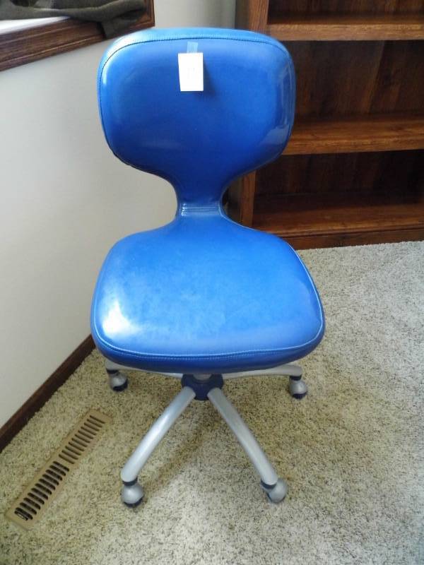 BlueVinyl Chair