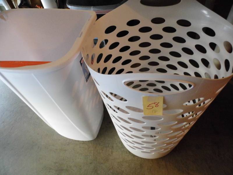 Clothes Basket - 2 Garbage Cans