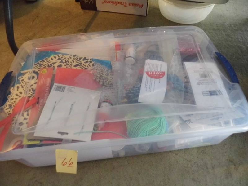 Craft Supplies w Tote